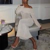 Long-sleeved Dress Sexy