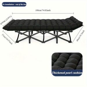 Heavy Duty Foldable Camp Cot With Storage Bag