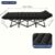 Heavy Duty Foldable Camp Cot With Storage Bag
