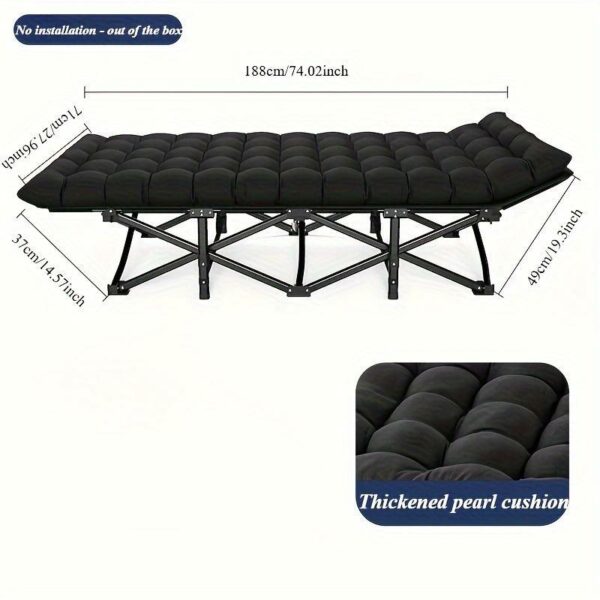 Heavy Duty Foldable Camp Cot With Storage Bag