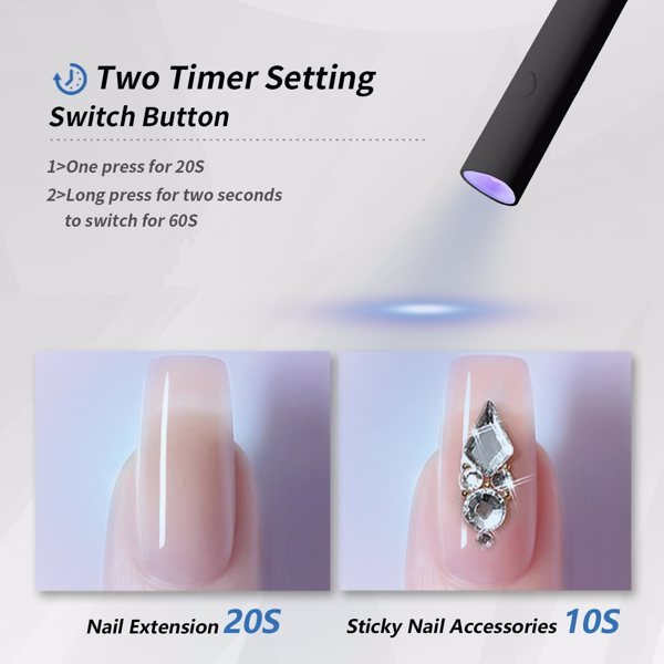 Mini UV LED Nail Light Handheld