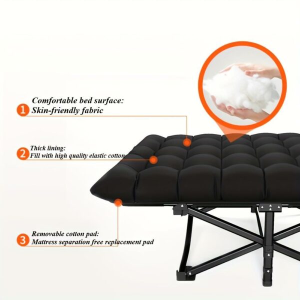 Heavy Duty Foldable Camp Cot With Storage Bag