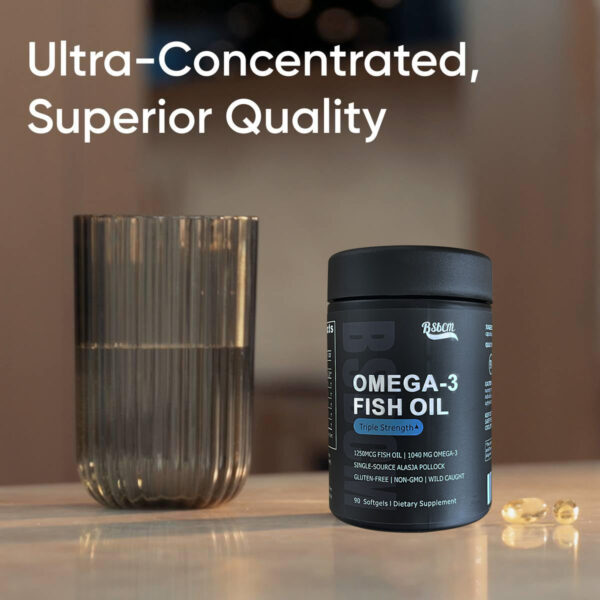 Triple Strength Omega 3 Fish Oil Supplement